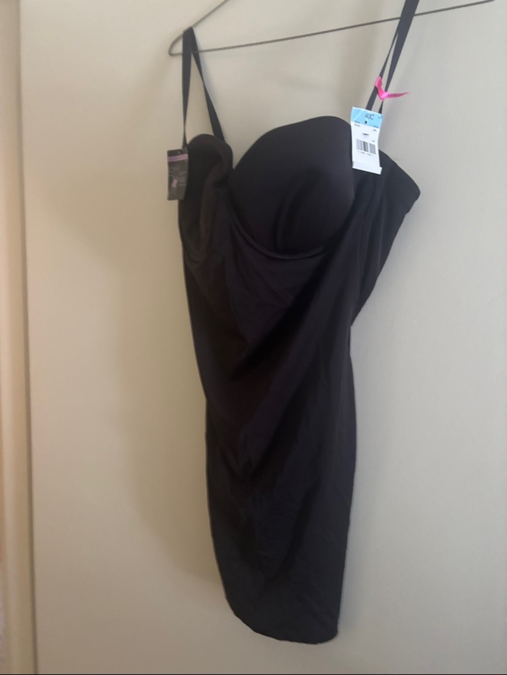 Maidenform Black Strapless Shaping Slip Dress